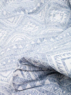 Perkal-Bettwäsche-Set In Blau/ Weiß -Einrichtungsgeschäft avance perkal bettwasche set in blau weiss 2