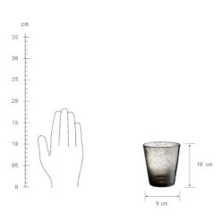 4x Gläser Mit Luftblasen 290ml WATER COLOUR In Grau -Einrichtungsgeschäft butlers 4x glaser mit luftblasen 290ml water colour in grau 2