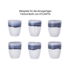4x Tasse 300ml ATLANTIS In Blau -Einrichtungsgeschäft butlers 4x tasse 300ml atlantis in blau 6