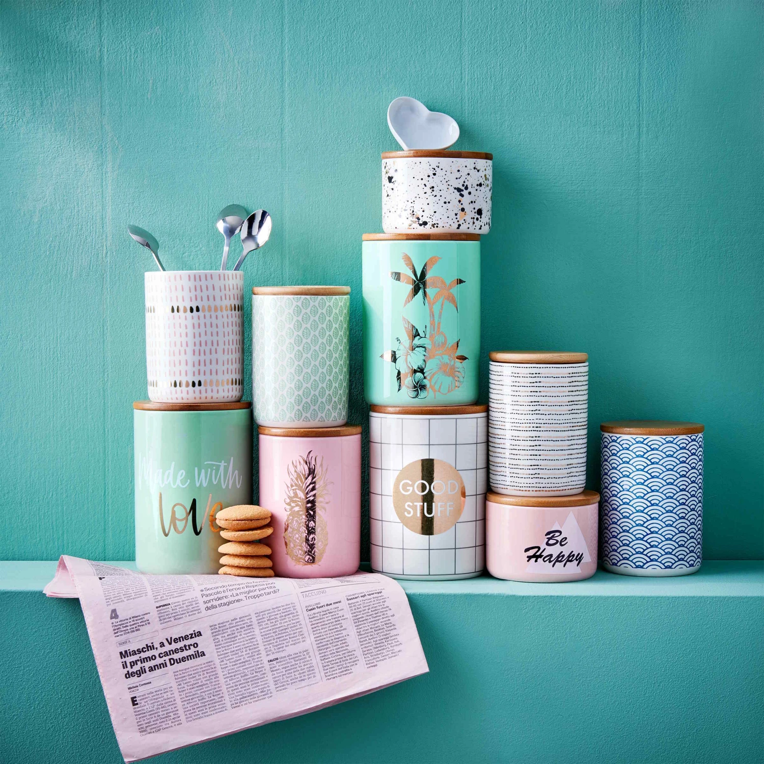 Aufbewahrungsdose Blätter 700 Ml QUEEN IT In Grün 3 Aufbewahrungsdose Blätter 700 Ml QUEEN IT In Grün – Bild 3