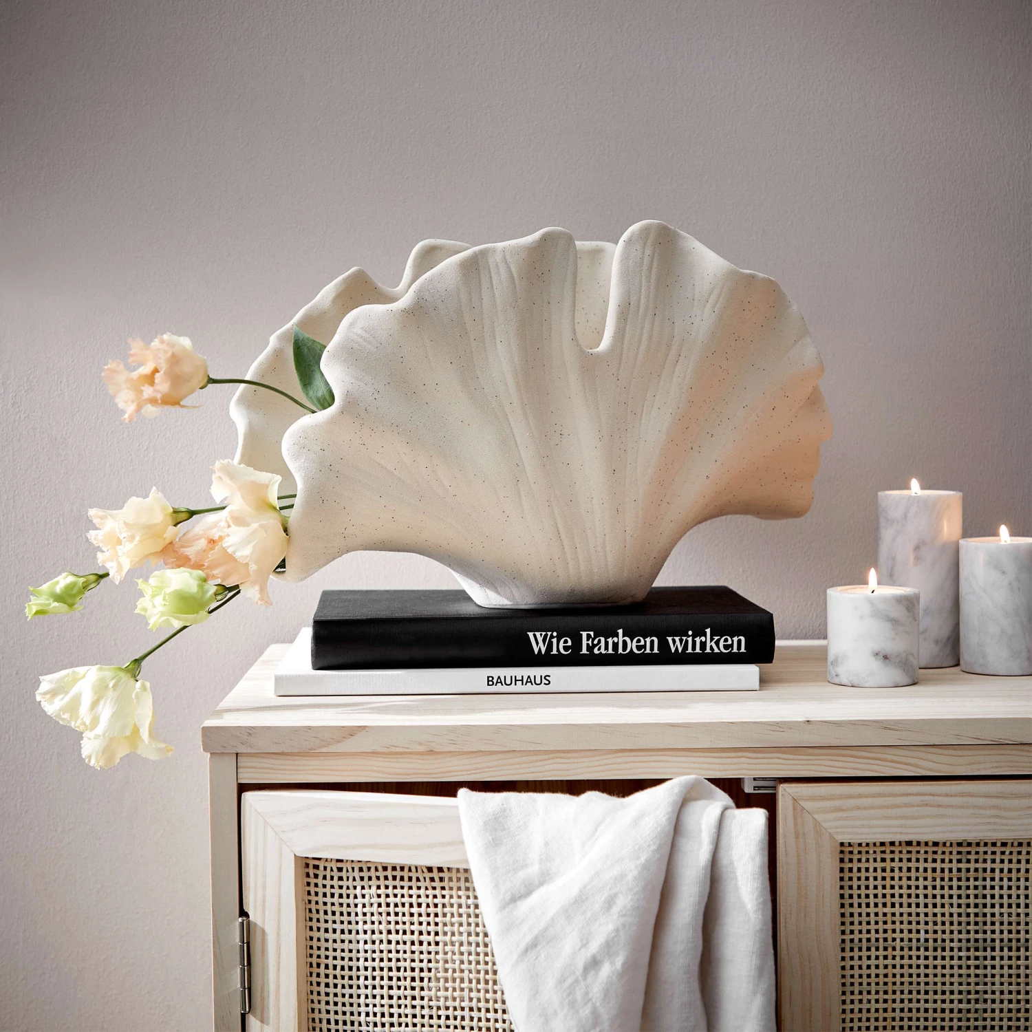 Deko-Objekt Blatt Höhe 21cm GINKGO In Creme 2 Deko-Objekt Blatt Höhe 21cm GINKGO In Creme – Bild 2