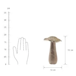 Deko-Pilz Höhe 19cm HARVEST SPLENDOR In Gold -Einrichtungsgeschäft butlers deko pilz hohe 19cm harvest splendor in gold 2