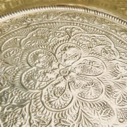 Deko Tablett Ø46cm ORIENTAL LOUNGE In Gold -Einrichtungsgeschäft butlers deko tablett o46cm oriental lounge in gold 4