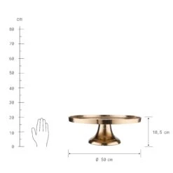 Deko-Teller Mit Fuß Ø50cm BANQUET In Gold -Einrichtungsgeschäft butlers deko teller mit fuss o50cm banquet in gold 3
