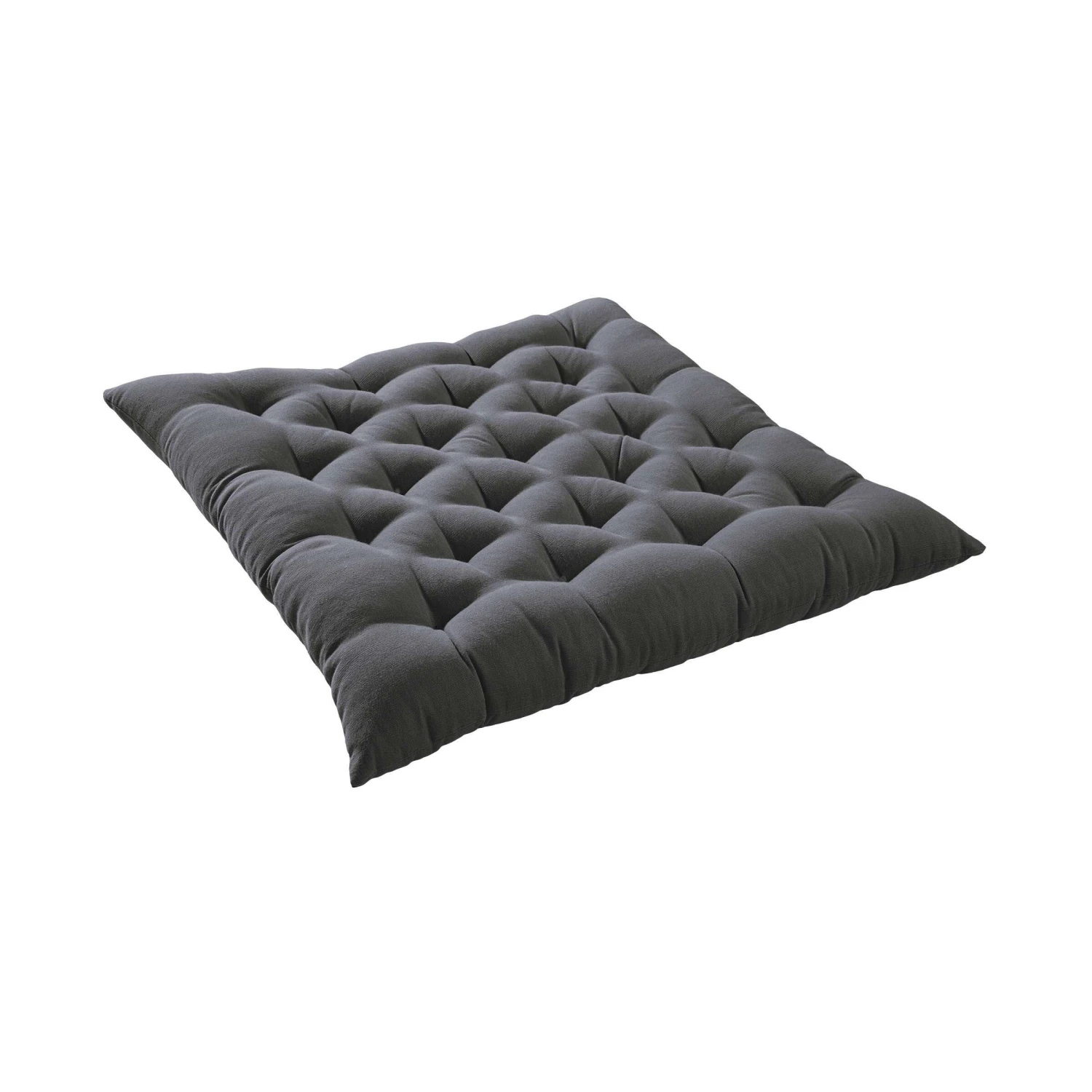 Futonkissen L 42 X B 42cm SOLID In Grau 3 Futonkissen L 42 X B 42cm SOLID In Grau – Bild 3