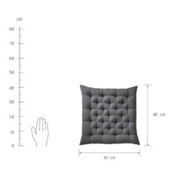 Futonkissen L 42 X B 42cm SOLID In Grau 7 Futonkissen L 42 X B 42cm SOLID In Grau -Einrichtungsgeschäft butlers futonkissen l 42 x b 42cm solid in grau 3