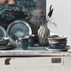 Geschirr-Set 16-tlg. HILDA In Dunkelblau -Einrichtungsgeschäft butlers geschirr set 16 tlg hilda in dunkelblau 19