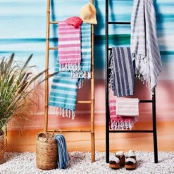 Hamamtuch L 170 X B 90cm SURFSIDE In Türkis 10 Hamamtuch L 170 X B 90cm SURFSIDE In Türkis -Einrichtungsgeschäft butlers hamamtuch l 170 x b 90cm surfside in turkis 4