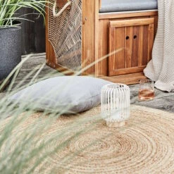 Hanf-Teppich Ø110cm ALL NATURE In Natur 14 Hanf-Teppich Ø110cm ALL NATURE In Natur -Einrichtungsgeschäft butlers hanf teppich o110cm all nature in natur 5