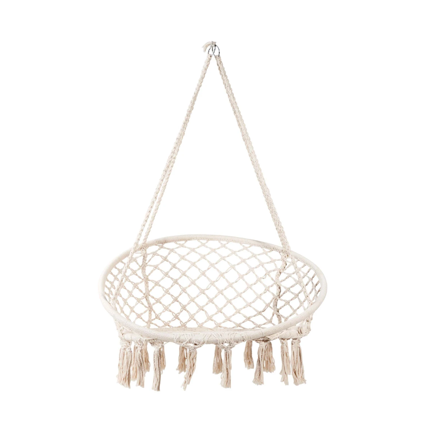 Hängesessel Mit Fransen Ø100cm PARADISE NOW In Creme 3 Hängesessel Mit Fransen Ø100cm PARADISE NOW In Creme – Bild 3