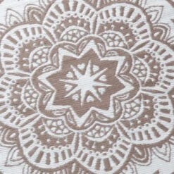 In- & Outdoor-Teppich Flora Ø118cm COLOUR CLASH In Natur-Weiß -Einrichtungsgeschäft butlers in and outdoor teppich flora o118cm colour clash in natur weiss 5