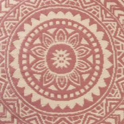 In- & Outdoor-Teppich Ø118cm COLOUR CLASH In Hellrot-Creme -Einrichtungsgeschäft butlers in and outdoor teppich o118cm colour clash in hellrot creme 4