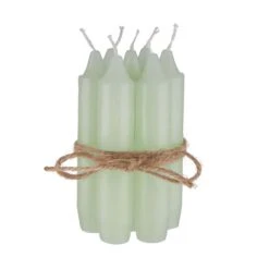 Kerzenhalter & Kerzen-Set Salbei LITTLE LIGHT In Transparent-Gold -Einrichtungsgeschäft butlers kerzenhalter and kerzen set salbei little light in transparent gold 3