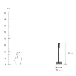 Kerzenhalter Höhe 35cm RUST In Braun -Einrichtungsgeschäft butlers kerzenhalter hohe 35cm rust in braun 2