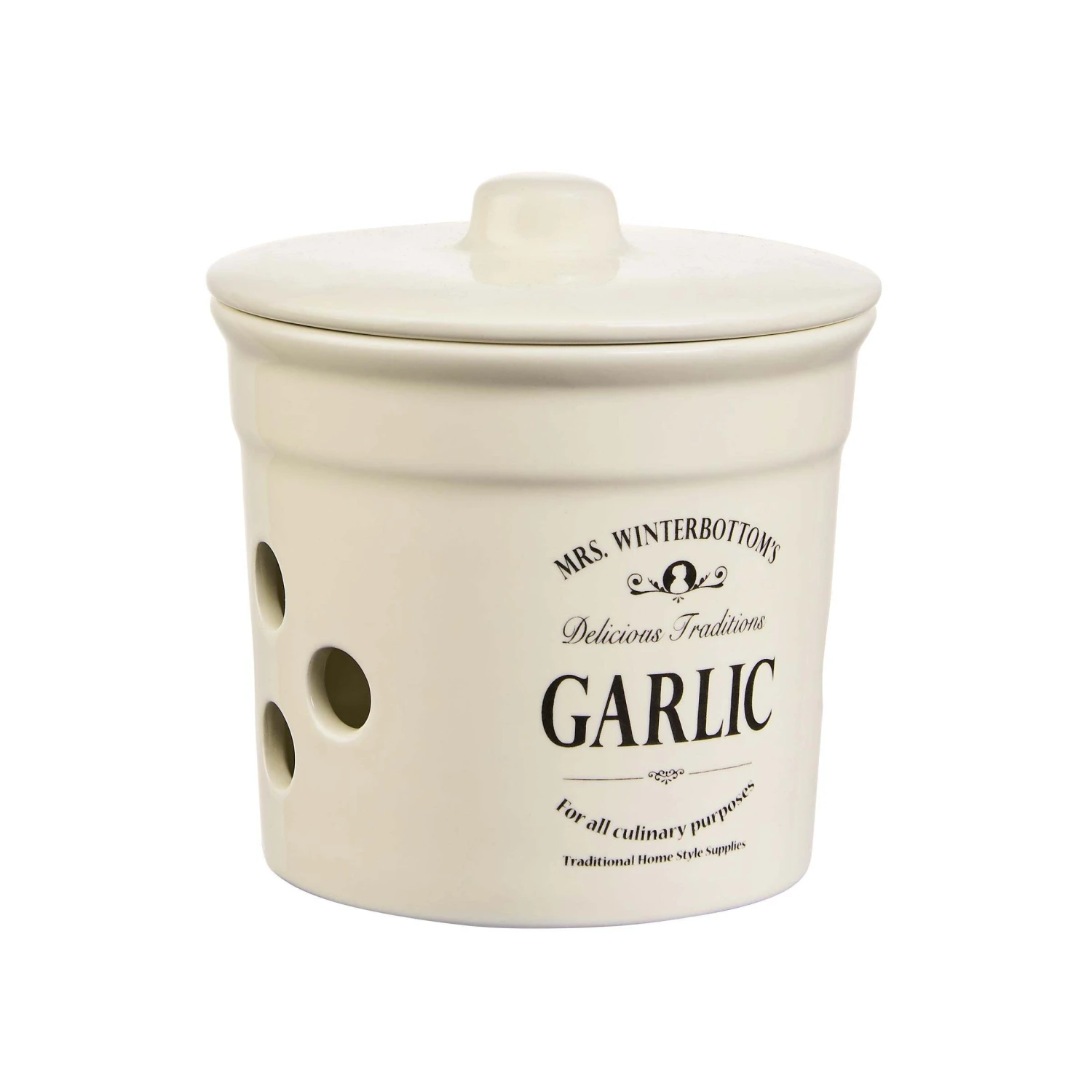 Knoblauchtopf Ø 14 Cm MRS. WINTERBOTTOM'S In Creme 2 Knoblauchtopf Ø 14 Cm MRS. WINTERBOTTOM'S In Creme – Bild 2