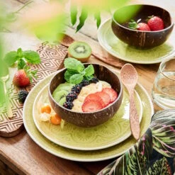 Kokosnussschale 430ml COCONUT In Braun -Einrichtungsgeschäft butlers kokosnussschale 430ml coconut in braun 5