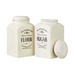 Mehl- & Zuckerdose MRS. WINTERBOTTOM'S In Creme -Einrichtungsgeschäft butlers mehl and zuckerdose mrs winterbottoms in creme 6