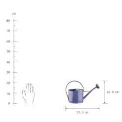 Mini-Gießkanne 1,5l ZINC In Blau -Einrichtungsgeschäft butlers mini giesskanne 1 5l zinc in blau 2