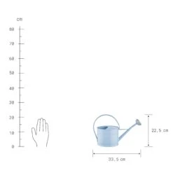 Mini-Gießkanne 1,5l ZINC In Hellblau -Einrichtungsgeschäft butlers mini giesskanne 1 5l zinc in hellblau 2