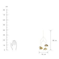 Mobile Höhe 40cm OVER THE RAINBOW In Gold 5 Mobile Höhe 40cm OVER THE RAINBOW In Gold -Einrichtungsgeschäft butlers mobile hohe 40cm over the rainbow in gold 2