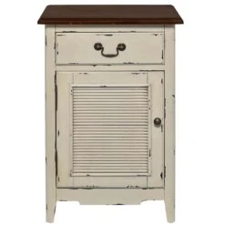 Nachttisch CABOTT COVE In Creme-Braun -Einrichtungsgeschäft butlers nachttisch cabott cove in creme braun 2