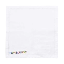 Serviette L 45 X B 45cm HAPPY BIRTHDAY In Weiß -Einrichtungsgeschäft butlers serviette l 45 x b 45cm happy birthday in weiss 2