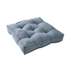 Sitzkissen L 40 X B 40cm SOLID In Blau -Einrichtungsgeschäft butlers sitzkissen l 40 x b 40cm solid in blau 2