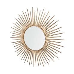 Spiegel Sonnenförmig Ø76cm DEL SOL In Gold -Einrichtungsgeschäft butlers spiegel sonnenformig o76cm del sol in gold 4