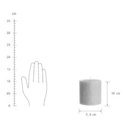 Stumpenkerze Höhe 10cm RUSTIC In Grau 5 Stumpenkerze Höhe 10cm RUSTIC In Grau -Einrichtungsgeschäft butlers stumpenkerze hohe 10cm rustic in grau 2