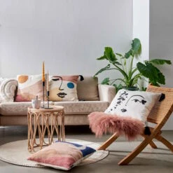 Teppich Hochflor Mit Makramé Ø120cm BOHO LOUNGE In Beige -Einrichtungsgeschäft butlers teppich hochflor mit makrame o120cm boho lounge in beige 1