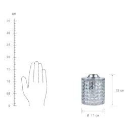Tischleuchte Glas Ø11cm STILO In Transparent -Einrichtungsgeschäft butlers tischleuchte glas o11cm stilo in transparent 2