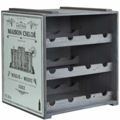 Weinregal VINOTHEK In Hellgrau -Einrichtungsgeschäft butlers weinregal vinothek in hellgrau 2