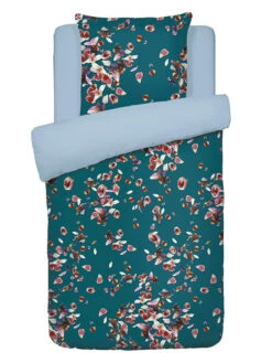 Cacharel Satin-Bettwäsche-Set "Aurore" In Petrol -Einrichtungsgeschäft cacharel satin bettwasche set aurore in petrol 4