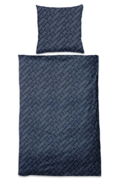 Chiemsee Bettwäscheset Barbados In Jeansblau Und Marine -Einrichtungsgeschäft chiemsee bettwascheset barbados in jeansblau und marine 3