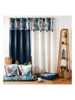 Sitzkissen "Terre Indigo" In Dunkelblau -Einrichtungsgeschäft douceur dinterieur sitzkissen terre indigo in dunkelblau 3