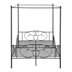 Himmelbett Finström In Schwarz (B)140cm -Einrichtungsgeschäft en casa himmelbett finstrom in schwarz b 140cm 3