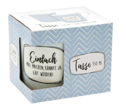 Tasse Einfach Machen Blau - 350ml -Einrichtungsgeschäft geda labels tasse einfach machen blau 350ml 2