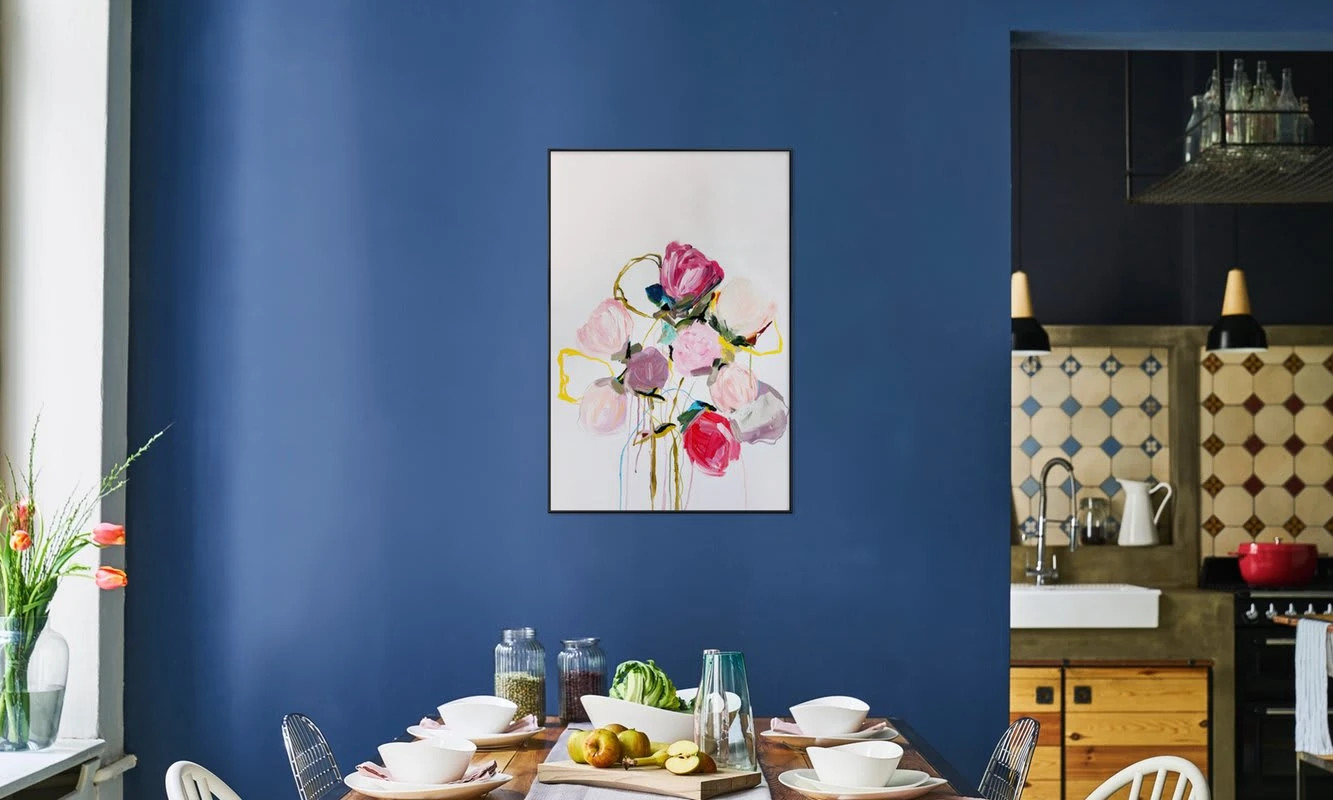 Poster In Kunststoffrahmen "Bloom 0709" In Grau & Rosa 4 Poster In Kunststoffrahmen "Bloom 0709" In Grau & Rosa – Bild 4